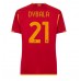AS Roma Paulo Dybala #21 Voetbalkleding Thuisshirt Dames 2023-24 Korte Mouwen